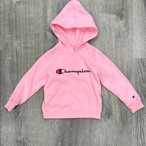 Champion Pink Fleece Hoodie Sweatshirt